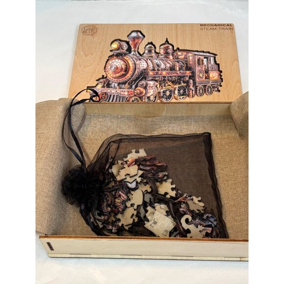 Creative Wooden Puzzles Set W/ Ironclad Dynamo Ocean Mug & Mechanical Steam Trai - Picture 16 of 16